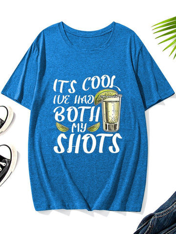 Men's I've Had My Two Shots Round Neck T-Shirt