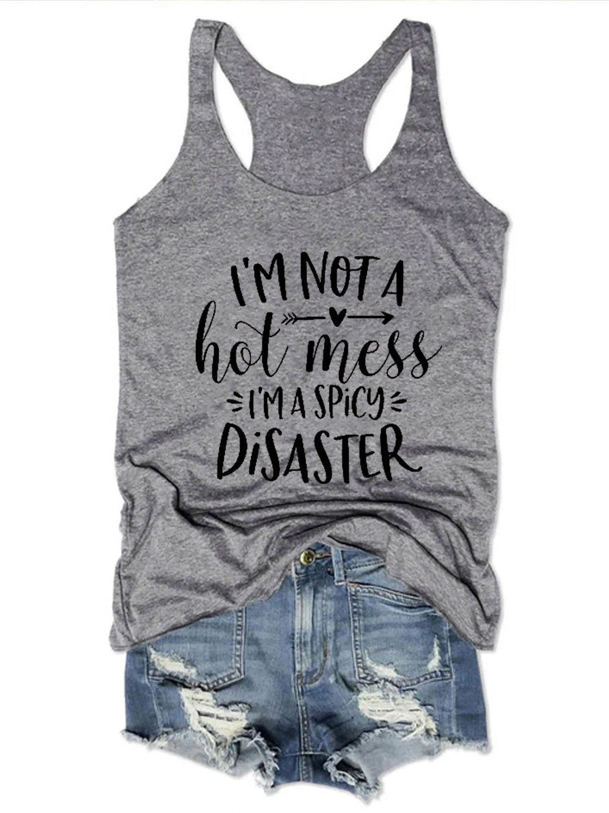 I'm Not A Hot Mess Women Tank Top - Outlets Forever
