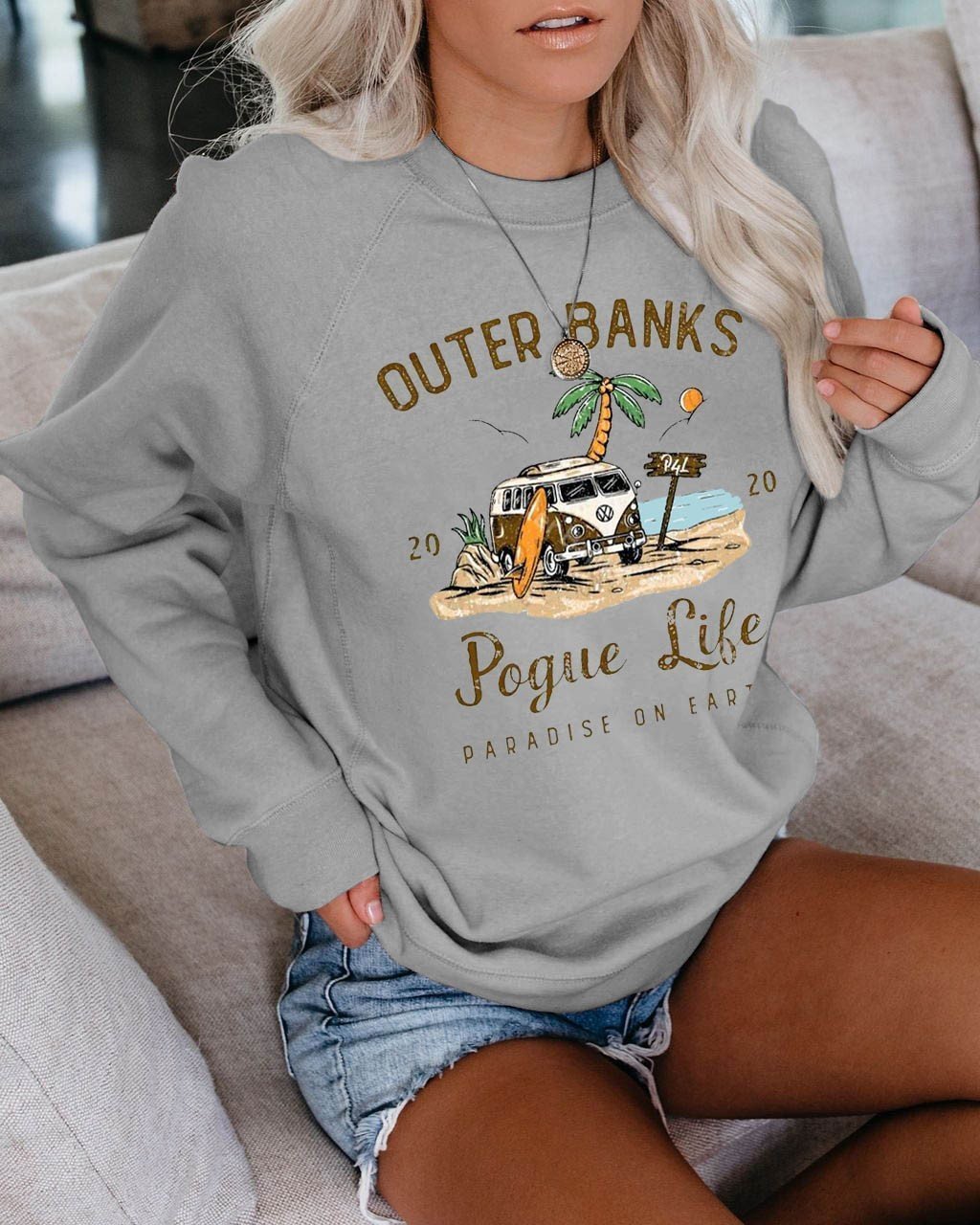 Women Outer Banks Pogue Life Sweatshirt - Outlets Forever