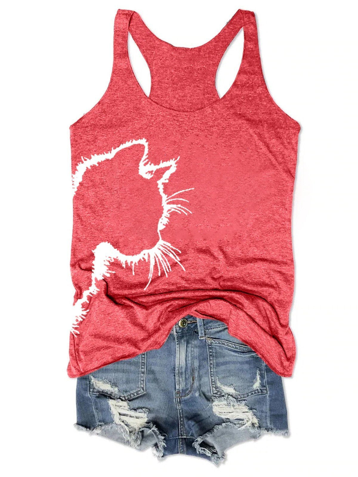 Cat Women Tank Top - Outlets Forever