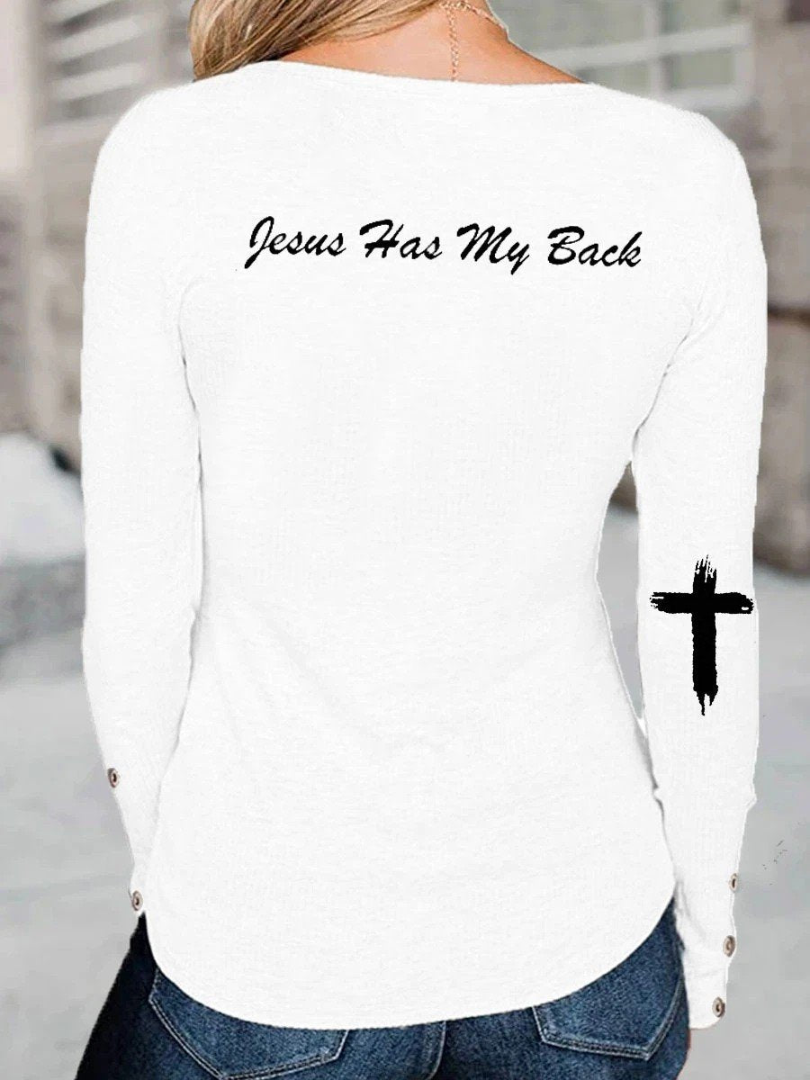 Women's Blessed Long Sleeve T-Shirt - Outlets Forever