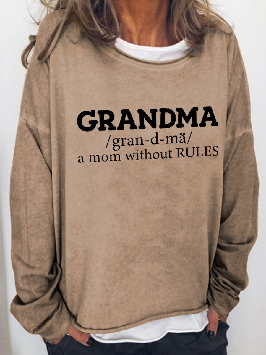 Women A Little Gift For Grandma Long Sleeve Top - Outlets Forever