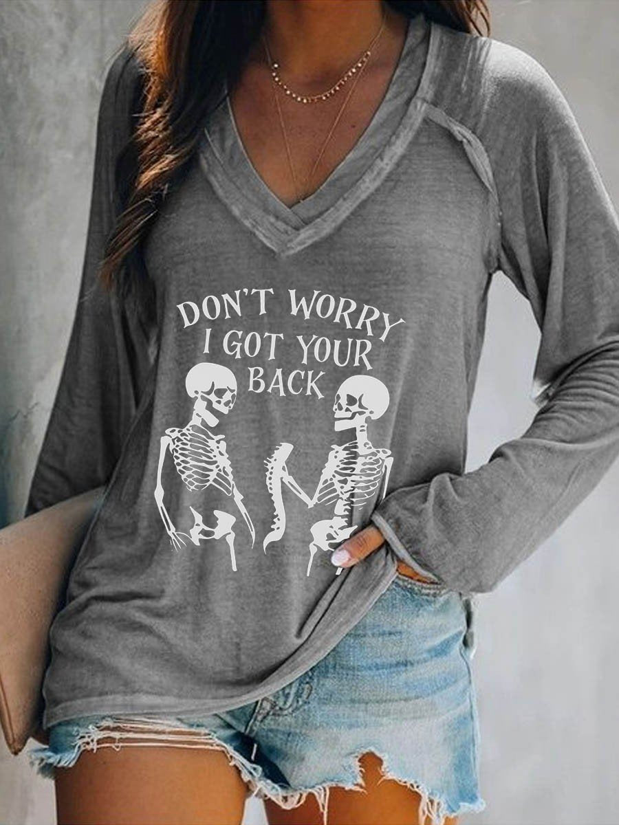 Women's Don't Worry I Got Your Back Long Sleeve T-Shirt - Outlets Forever