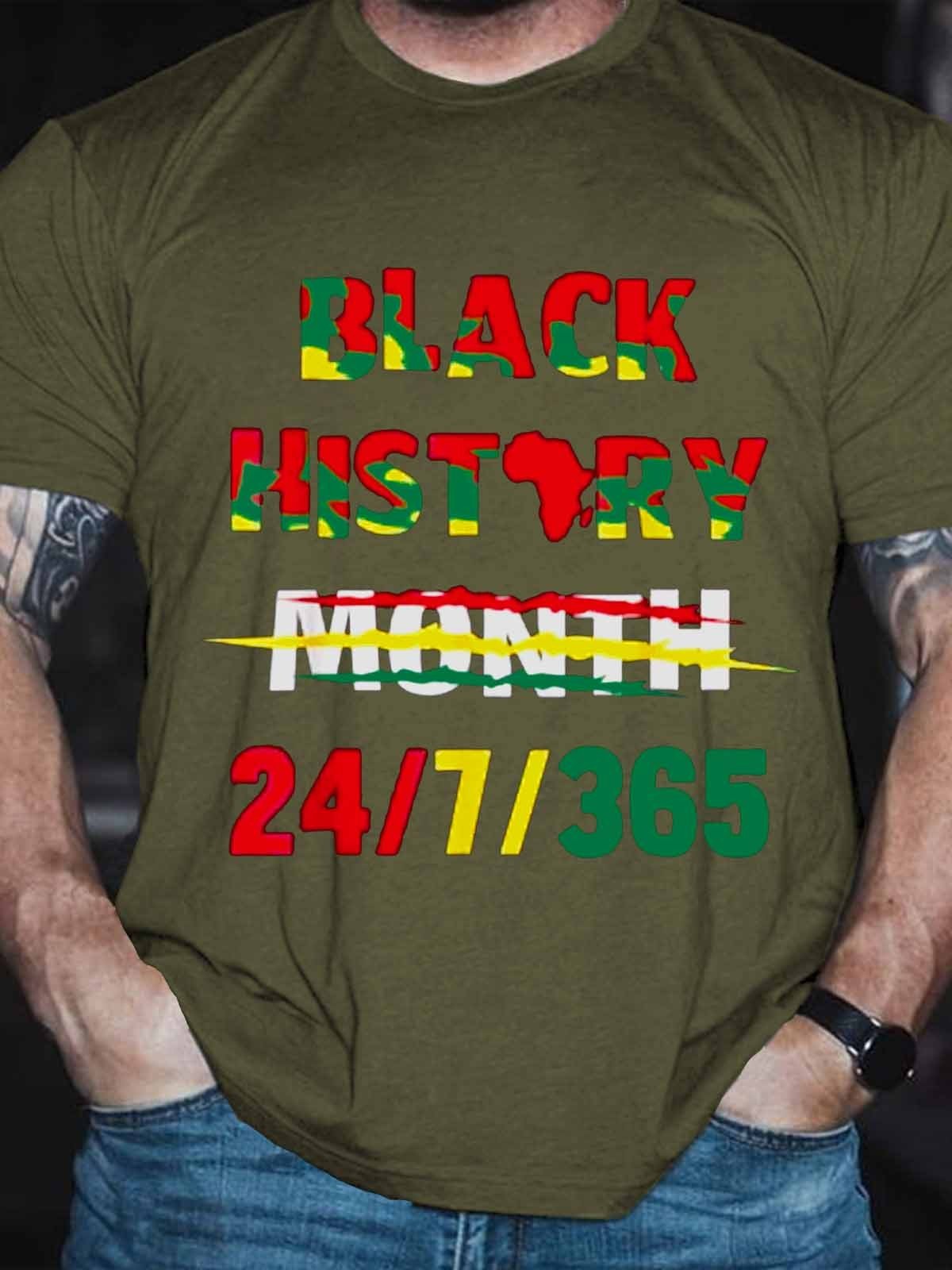 Men's Race Black History Month 247365 T-Shirt - Outlets Forever