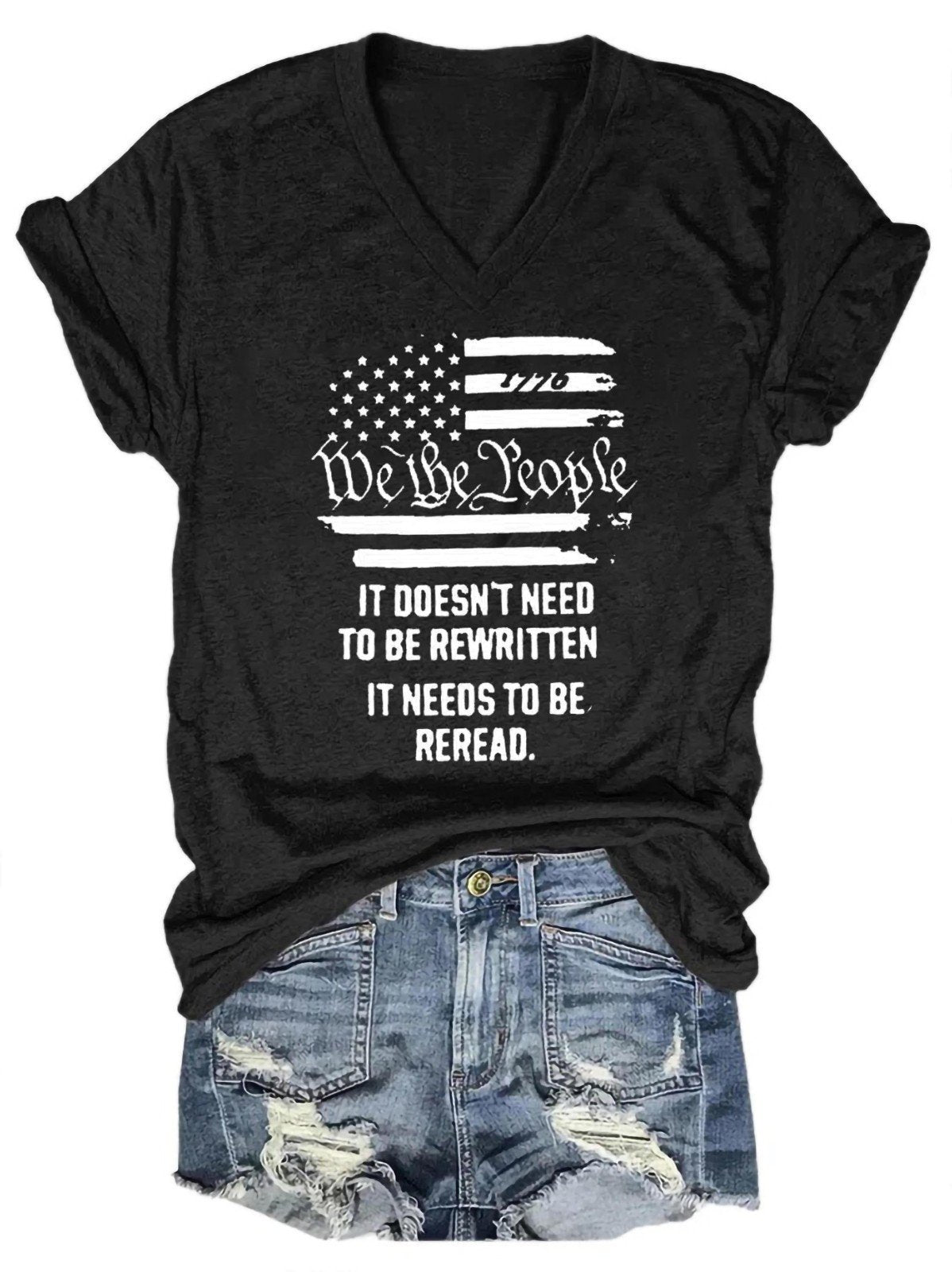 We The People Women's T-shirt - Outlets Forever