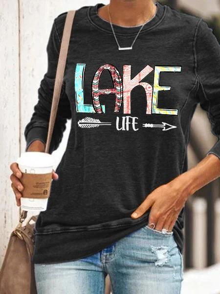 Women Lake Life T-Shirt - Outlets Forever