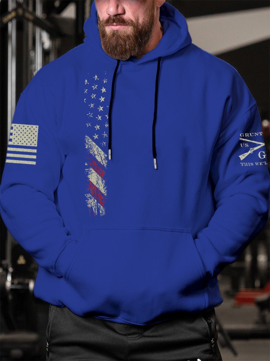 Men's American Flag Hoodie - Outlets Forever