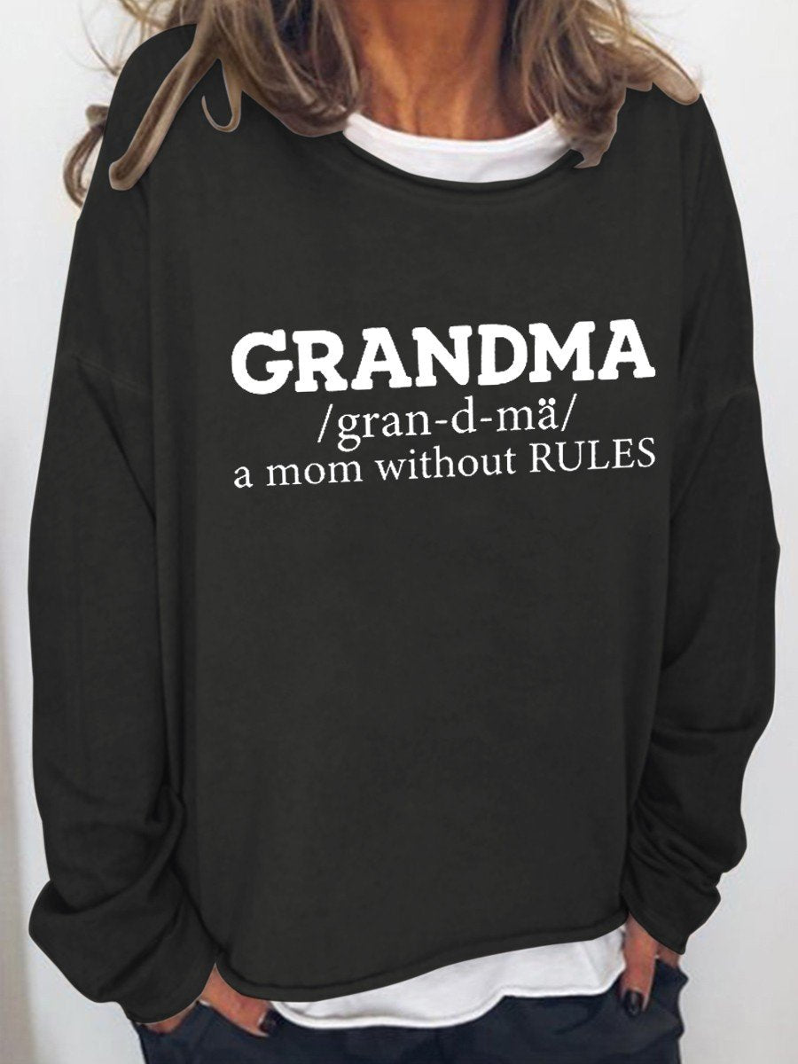 Women A Little Gift For Grandma Long Sleeve Top - Outlets Forever