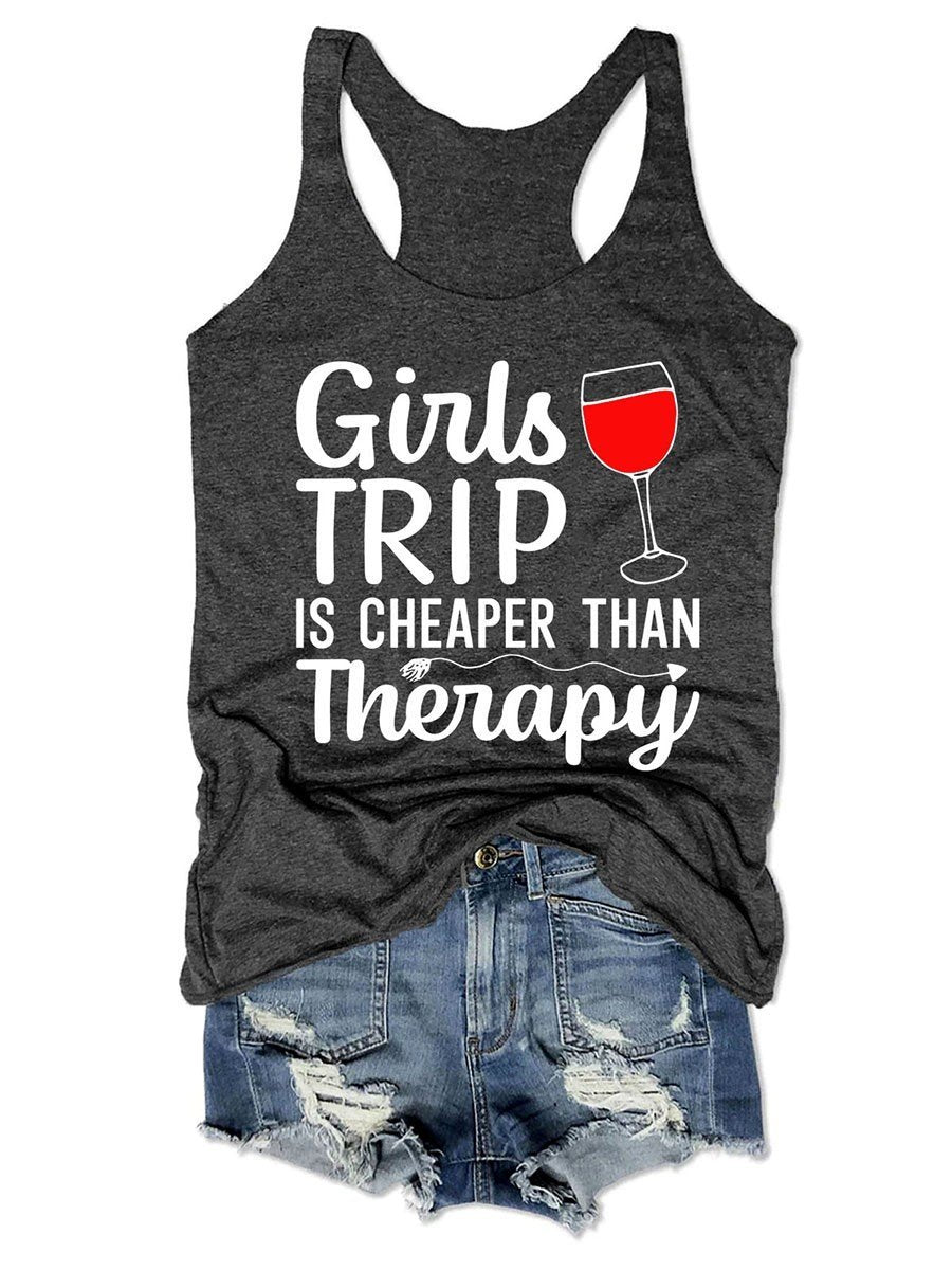 Women Girls Trip Therapy 2021 Tank Top - Outlets Forever