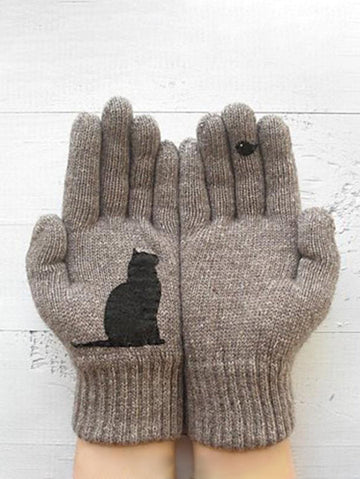 Winter Schöne Tiere Warme Handschuhe & Fausthandschuhe - Outlets Forever