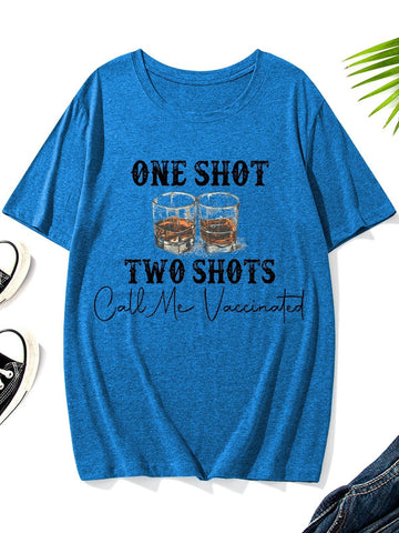 Men's I've Had My Two Shots Round Neck T-Shirt