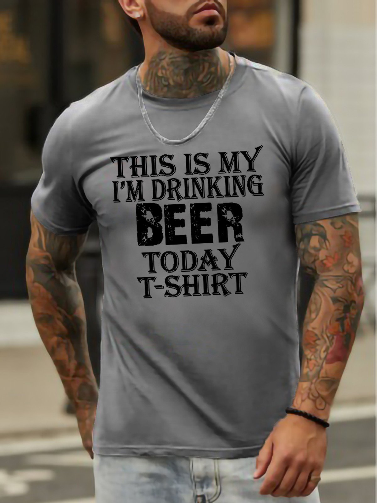 This My I'm Drinking Beer Men's T-shirt - Outlets Forever