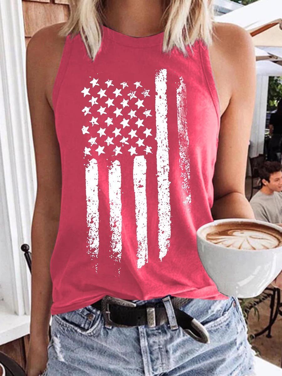 Women American Flag Tank Top - Outlets Forever