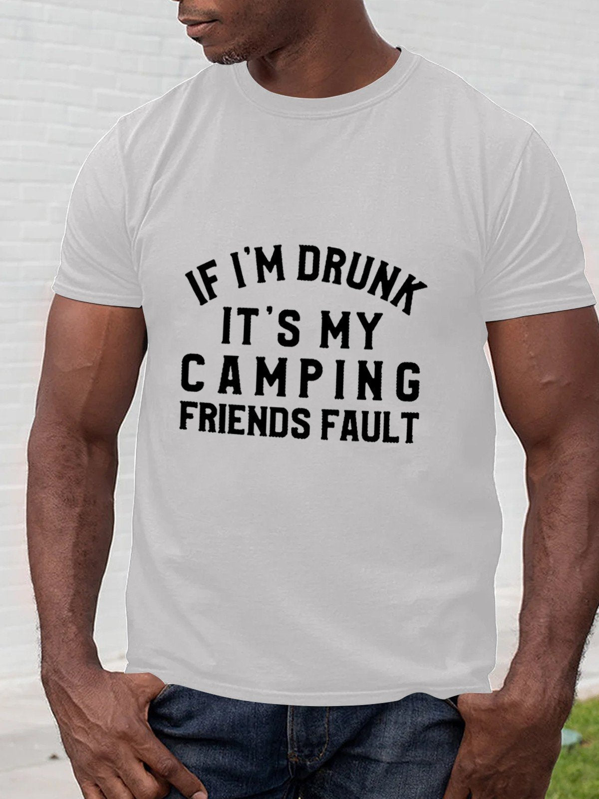 Yes I Am Drunk It's My Camping Men's T-shirt - Outlets Forever