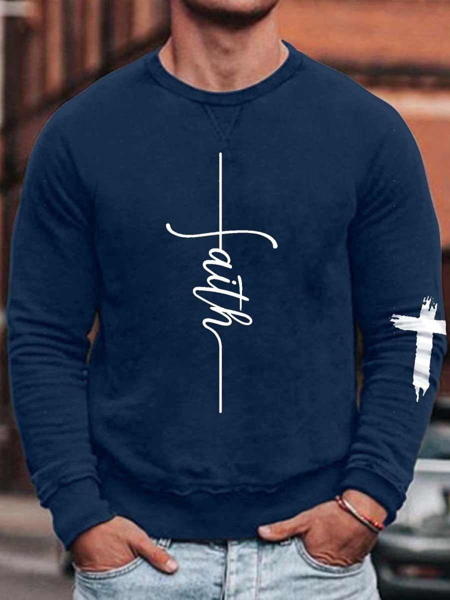 Men's Faith Sweatshirt - Outlets Forever