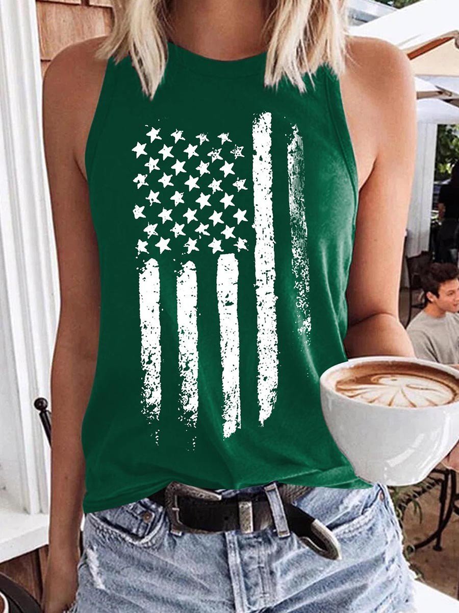 Women American Flag Tank Top - Outlets Forever