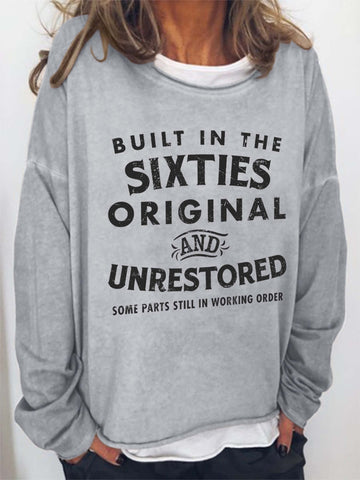 Women Built In The Sixties Long Sleeve Top