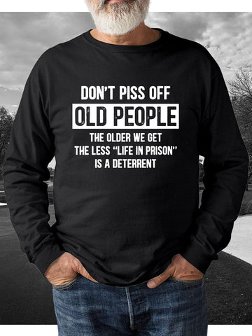 Men's Old People Funny Sweatshirt