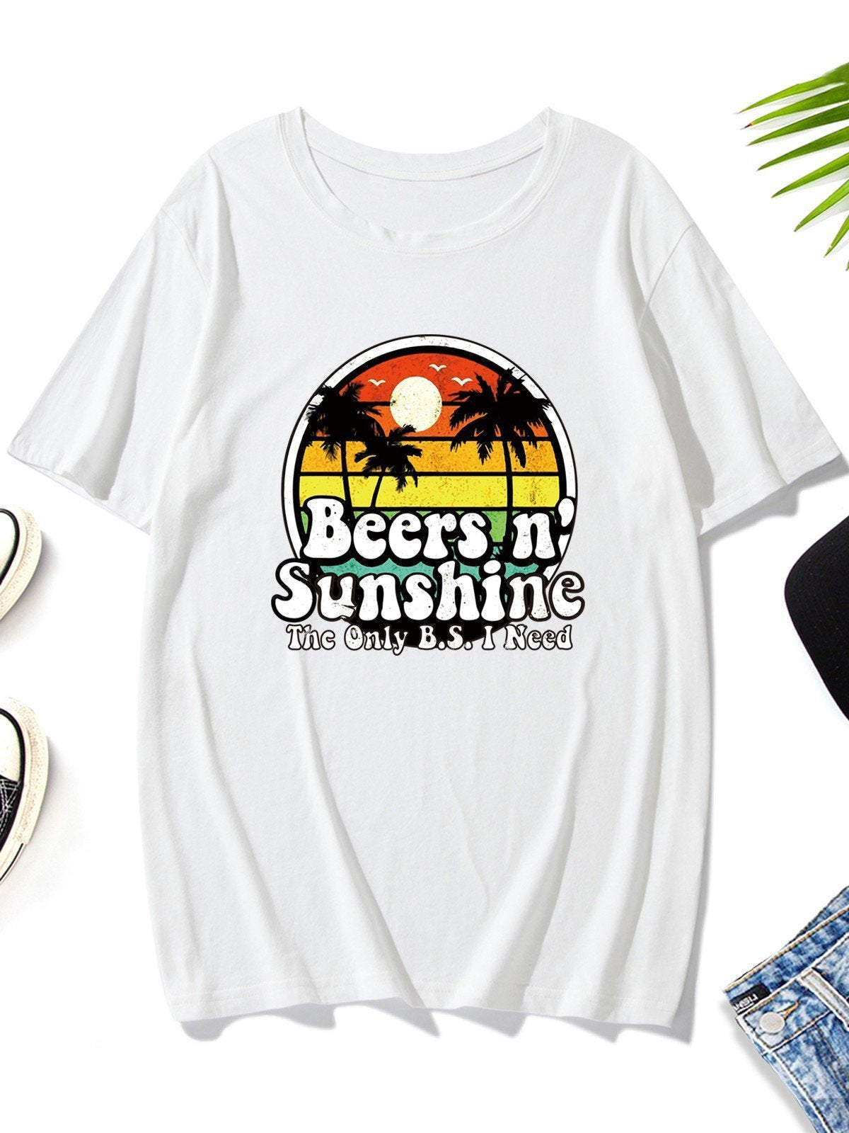 The Only BS I Need Is Beers And Sunshine Men's T-shirt - Outlets Forever