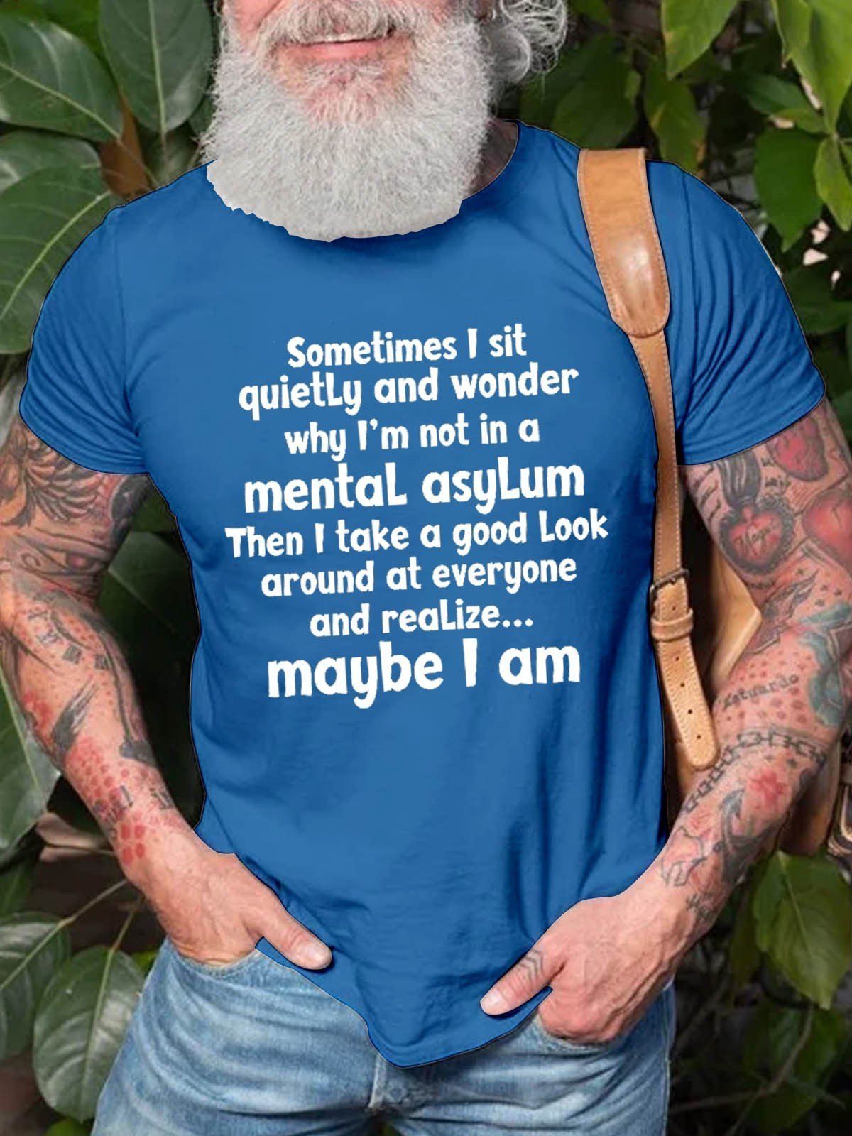 Men's Sometimes I Sit Quietly T-Shirt - Outlets Forever