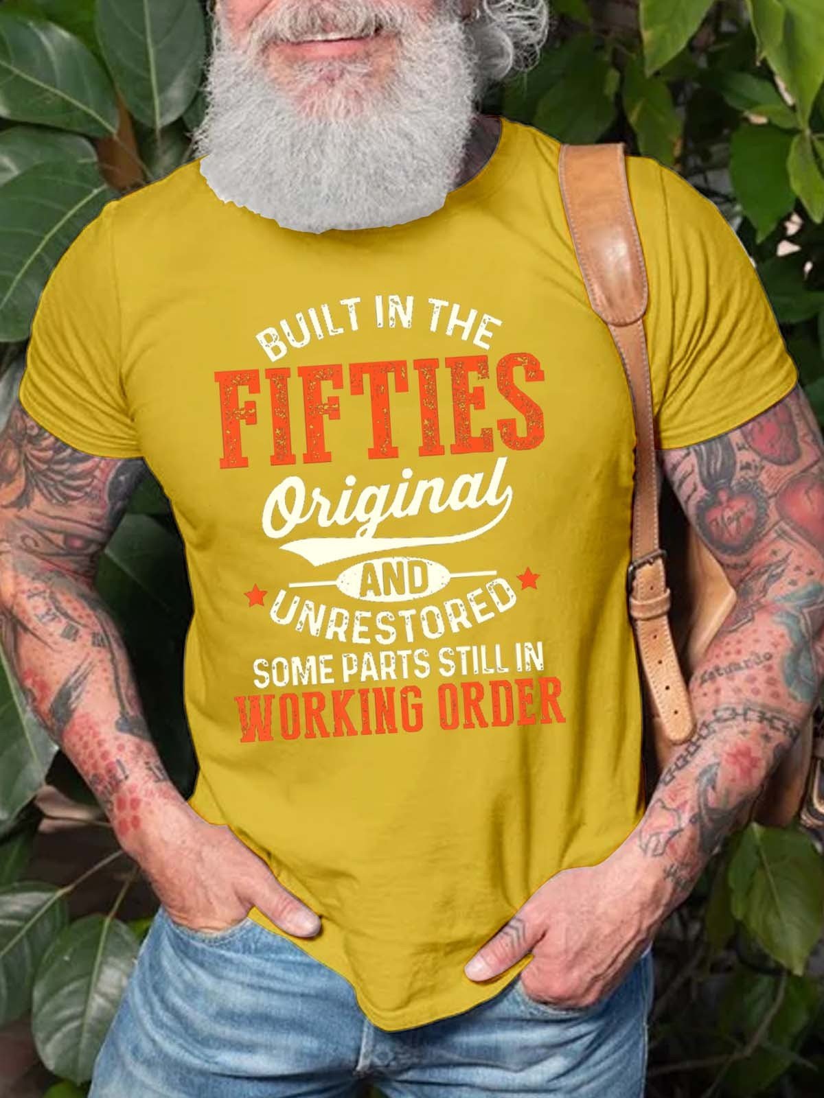 Men's Built In The Fifties Original And Unrestored T-Shirt - Outlets Forever