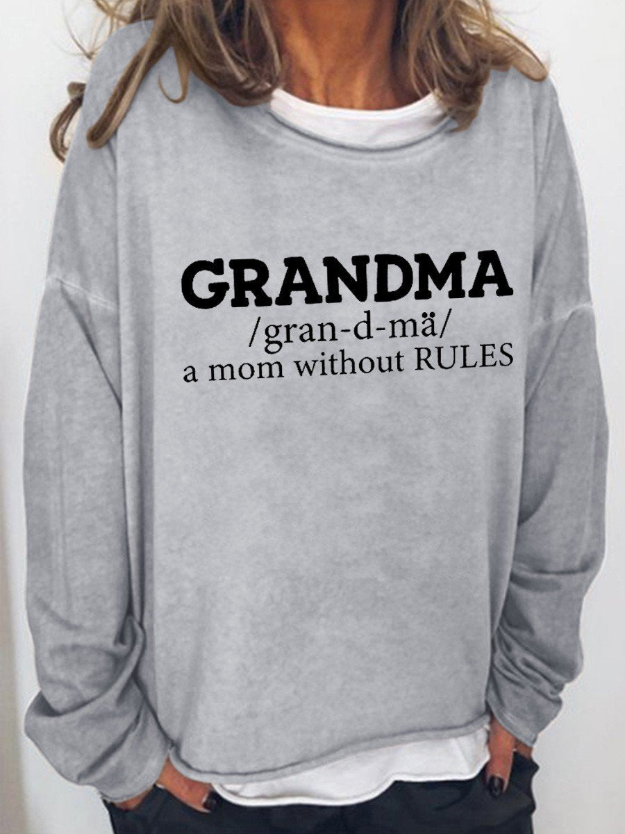 Women A Little Gift For Grandma Long Sleeve Top - Outlets Forever