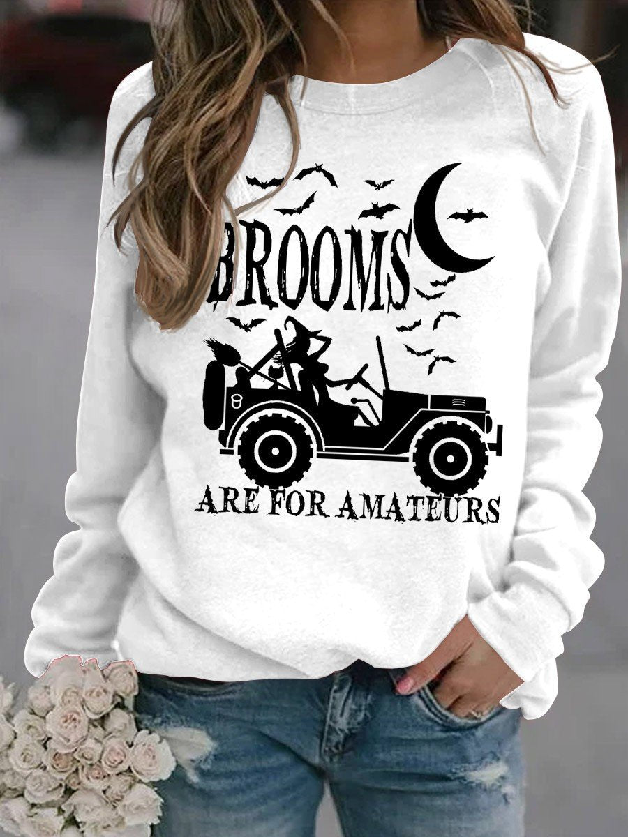 Women's  Brooms Are For Amateurs Sweatshirt - Outlets Forever