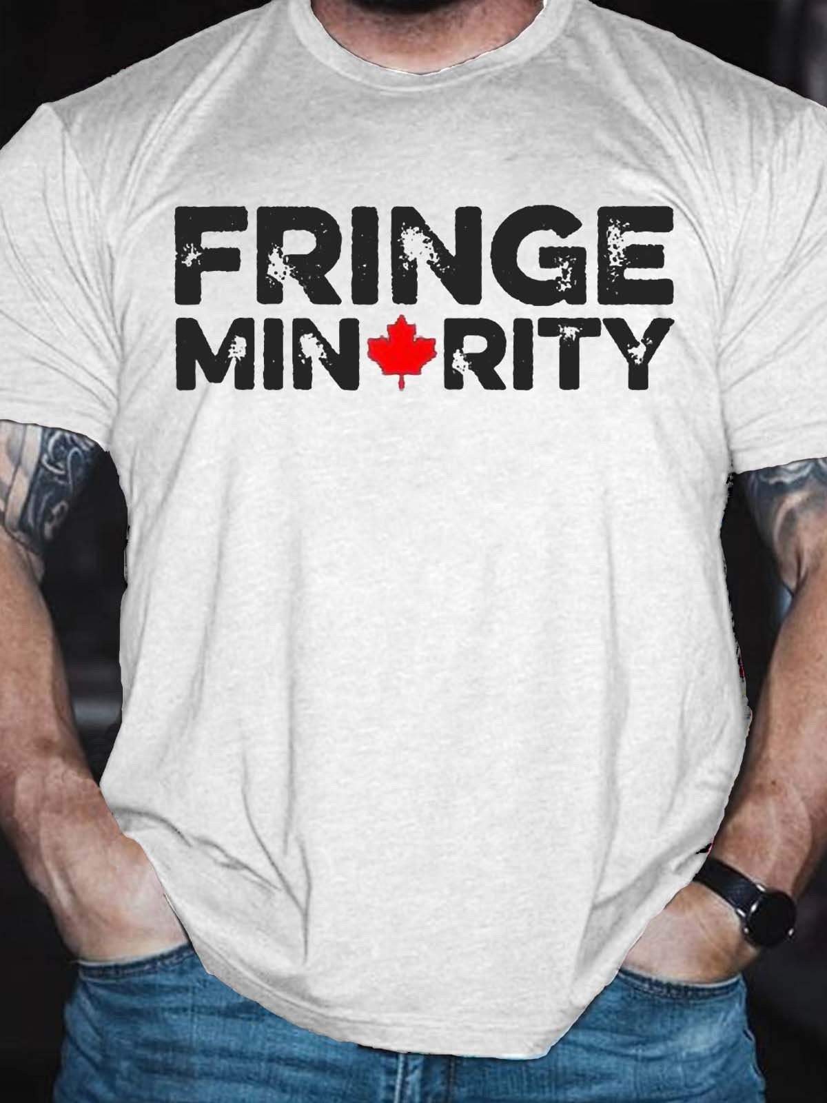 Men's Fringe Minority Canada Truck Canadian Truckers Meme Freedom T-Shirt - Outlets Forever