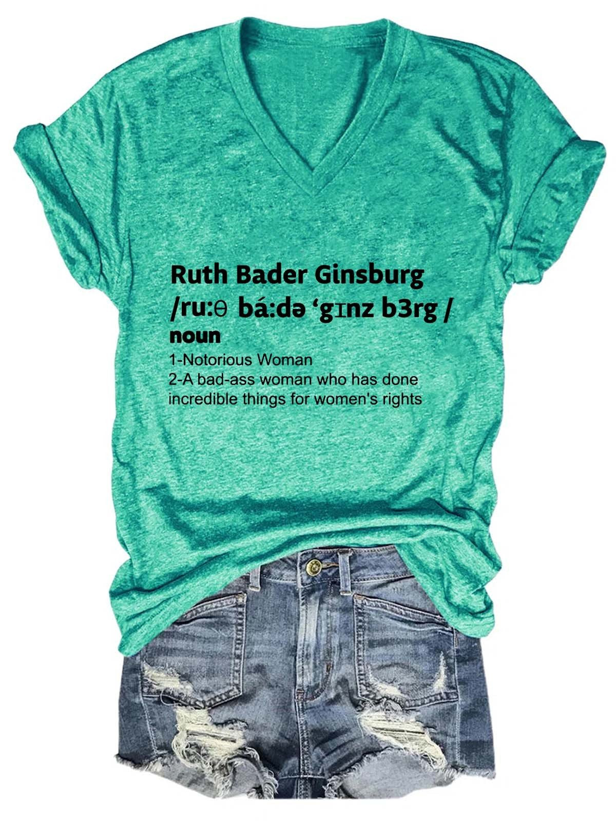 Women Ruth Bader Ginsburg Tee - Outlets Forever
