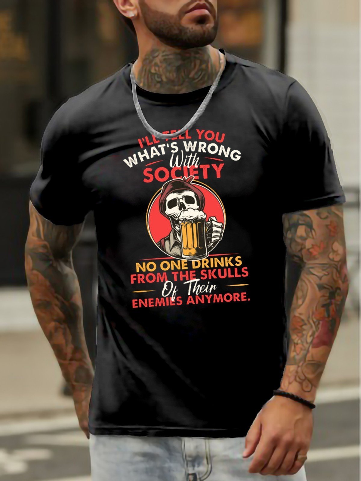 What's Wrong With Society Men's T-shirt - Outlets Forever