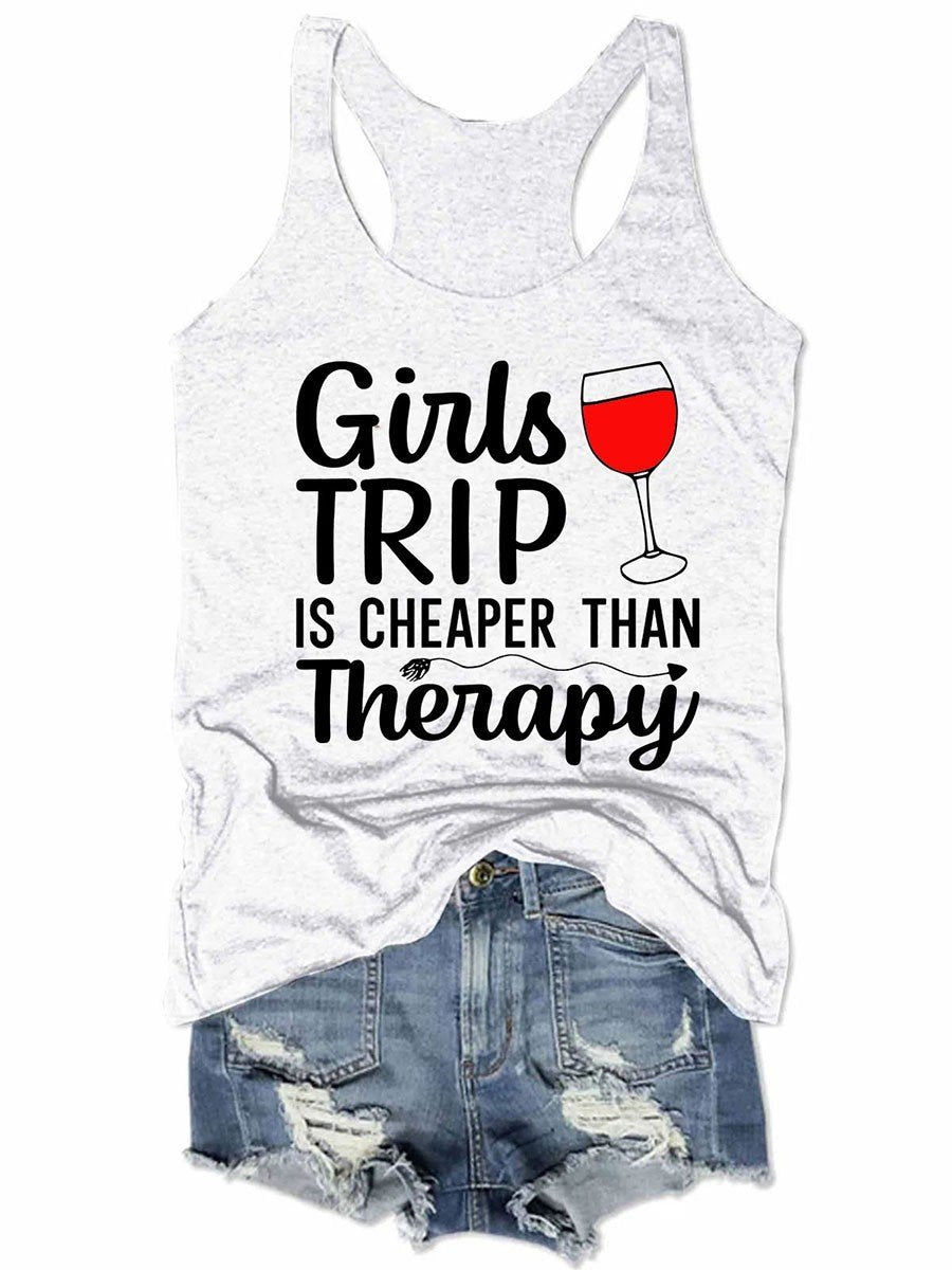 Women Girls Trip Therapy 2021 Tank Top - Outlets Forever