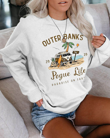 Women Outer Banks Pogue Life Sweatshirt - Outlets Forever