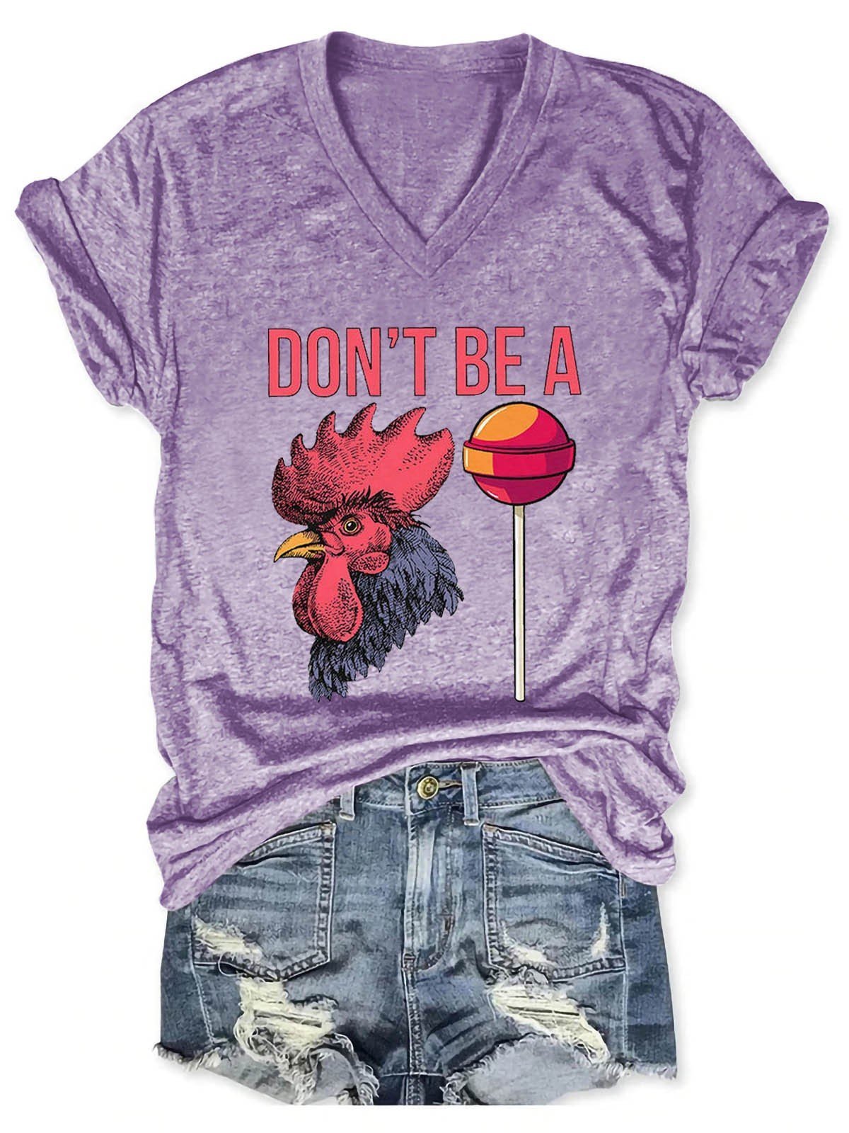 Women's Don't Be This V-Neck T-Shirt - Outlets Forever