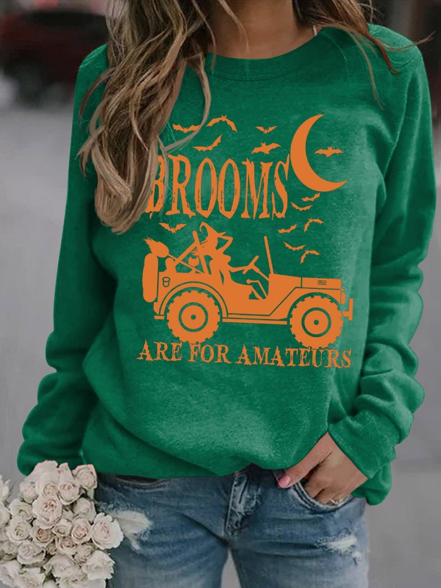 Women's  Brooms Are For Amateurs Sweatshirt - Outlets Forever