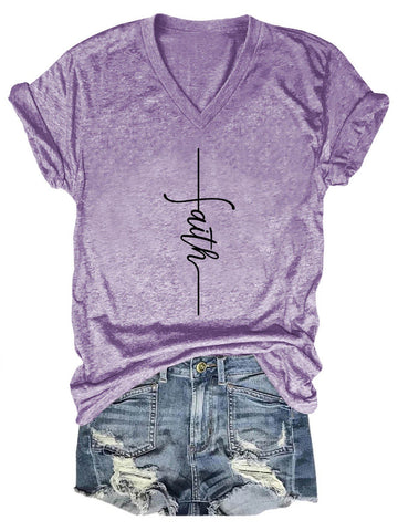 Women's Faith V-Neck T-Shirt