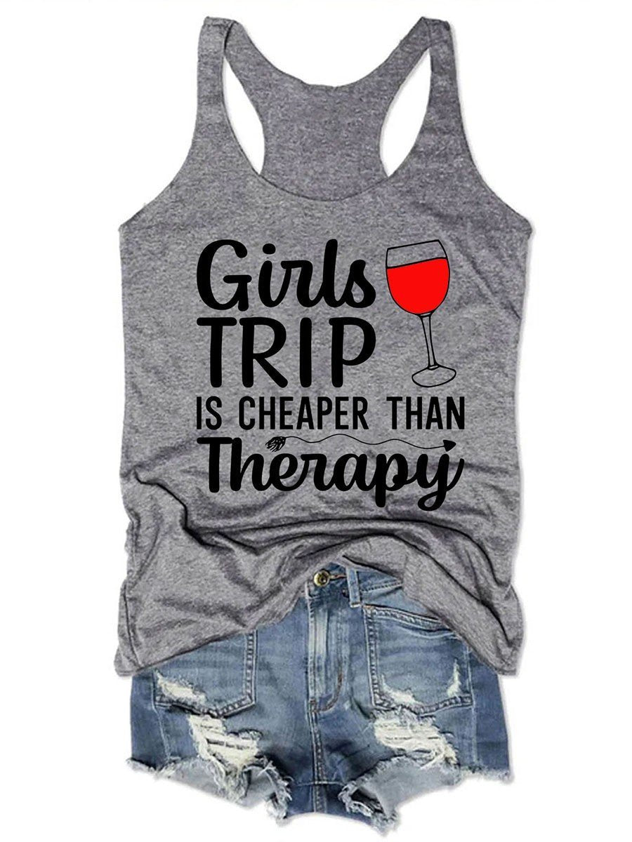 Women Girls Trip Therapy 2021 Tank Top - Outlets Forever