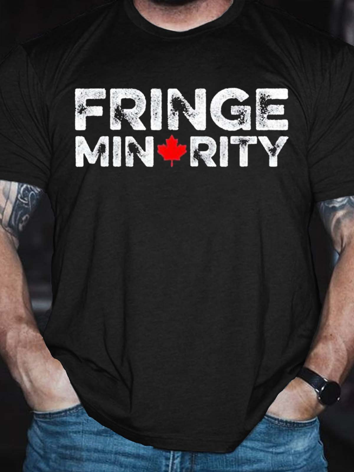 Men's Fringe Minority Canada Truck Canadian Truckers Meme Freedom T-Shirt - Outlets Forever