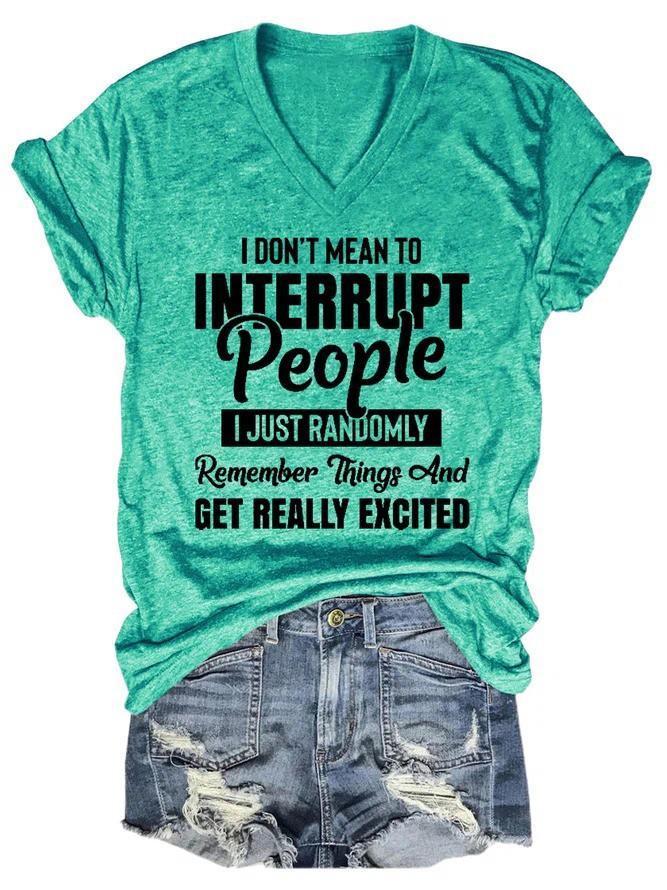 I'm Not Going To Disturb People, Ladies' T-shirts - Outlets Forever