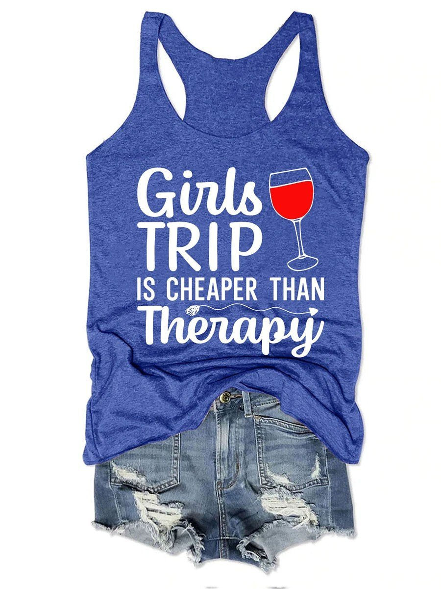 Women Girls Trip Therapy 2021 Tank Top - Outlets Forever