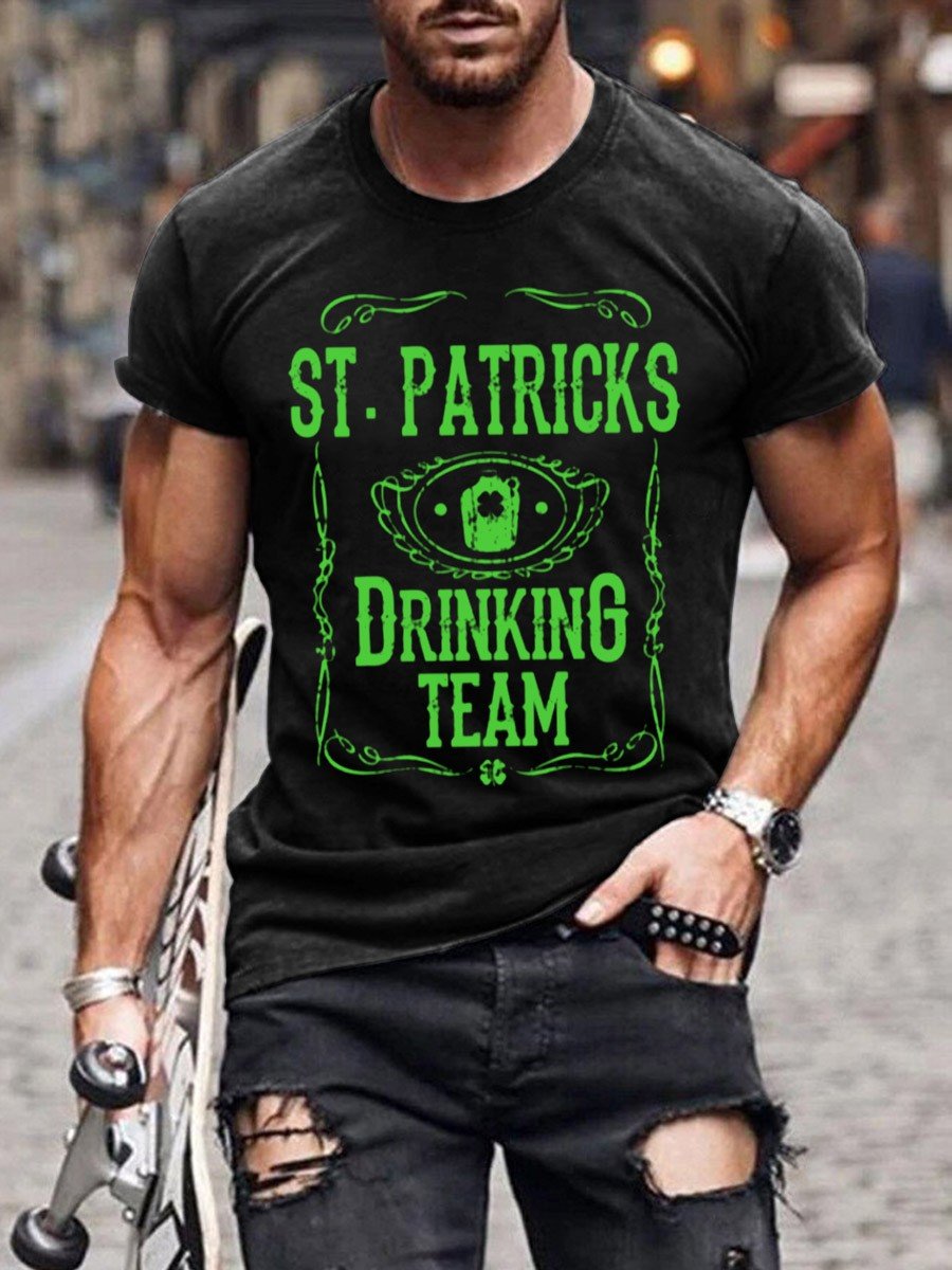 Men's St Patrick's Day Drinking Team Classic T-shirt - Outlets Forever