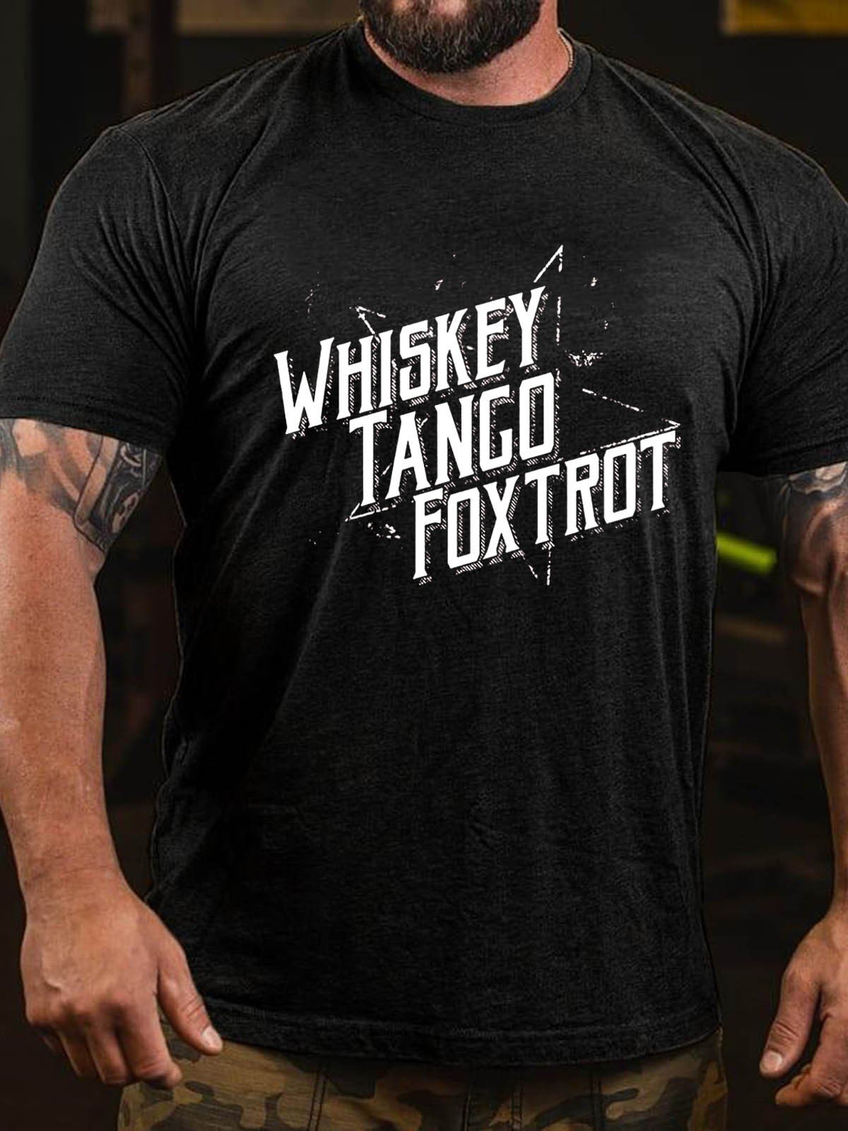 Men Whiskey Tango Foxtrot T-Shirt - Outlets Forever