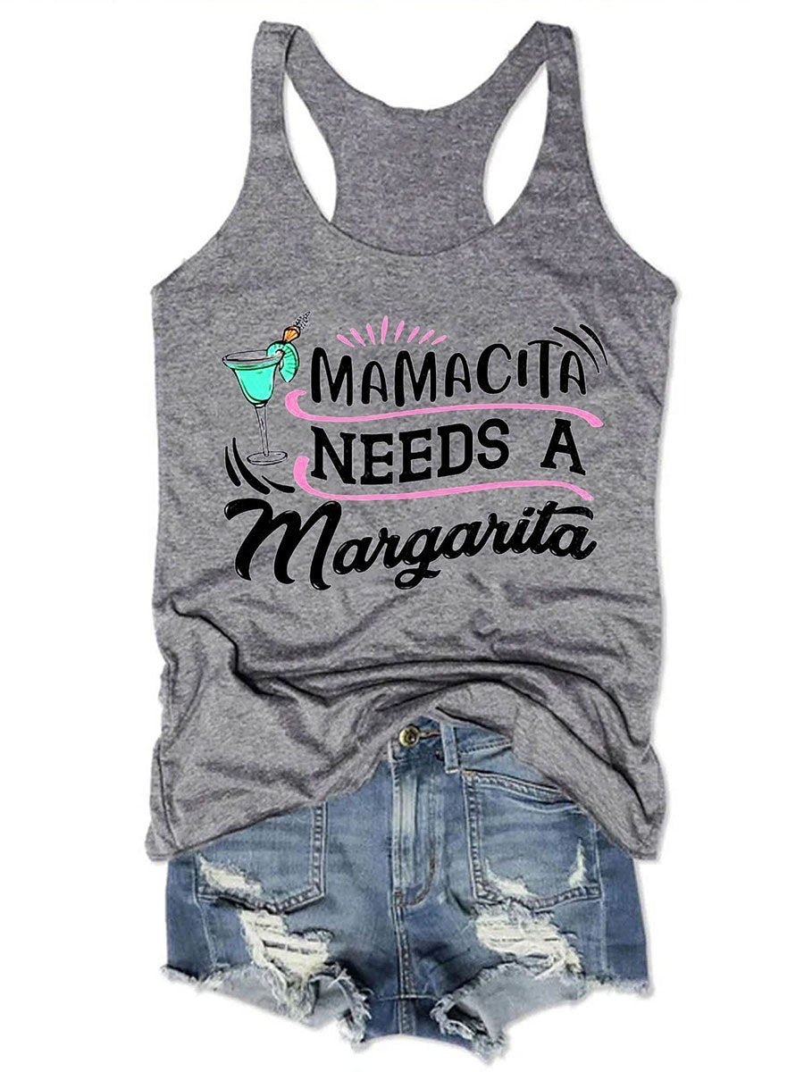 Mamacita Needs A Margarita Women Tank Top - Outlets Forever