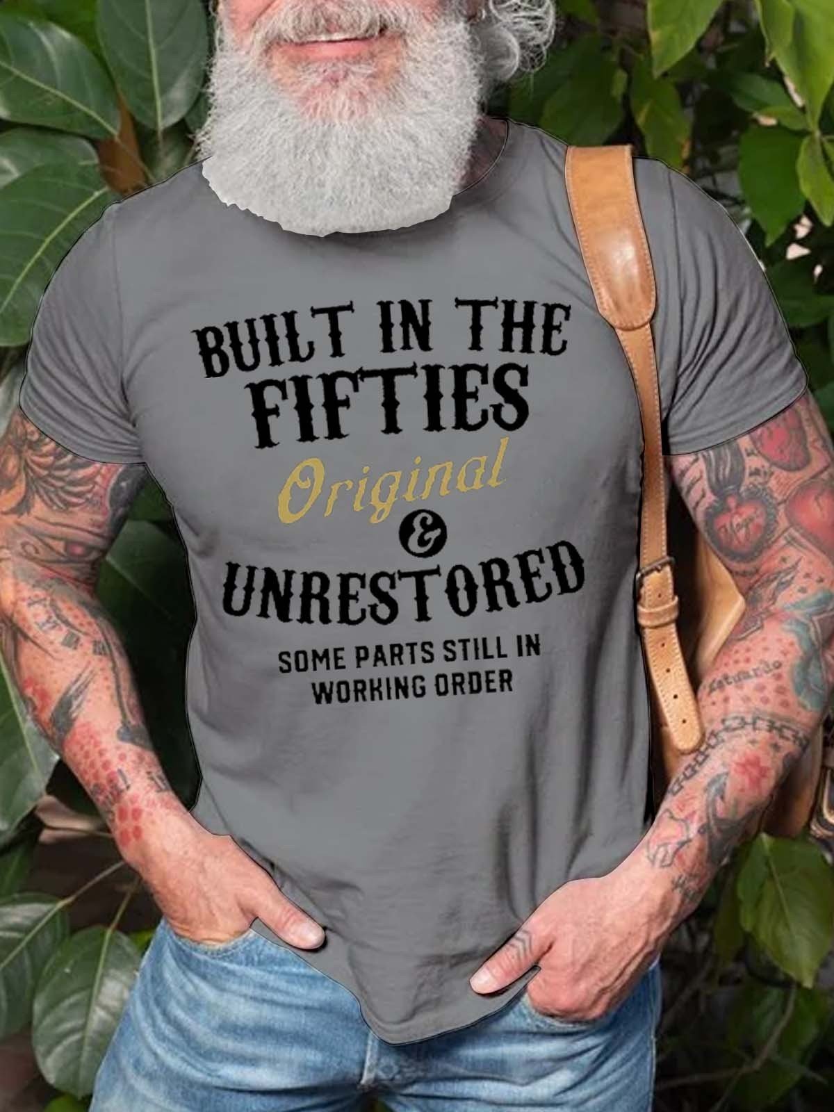 Men's Built In The Fifties Printed T-Shirts - Outlets Forever