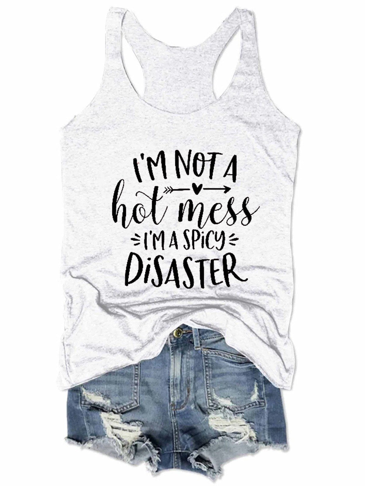 I'm Not A Hot Mess Women Tank Top - Outlets Forever