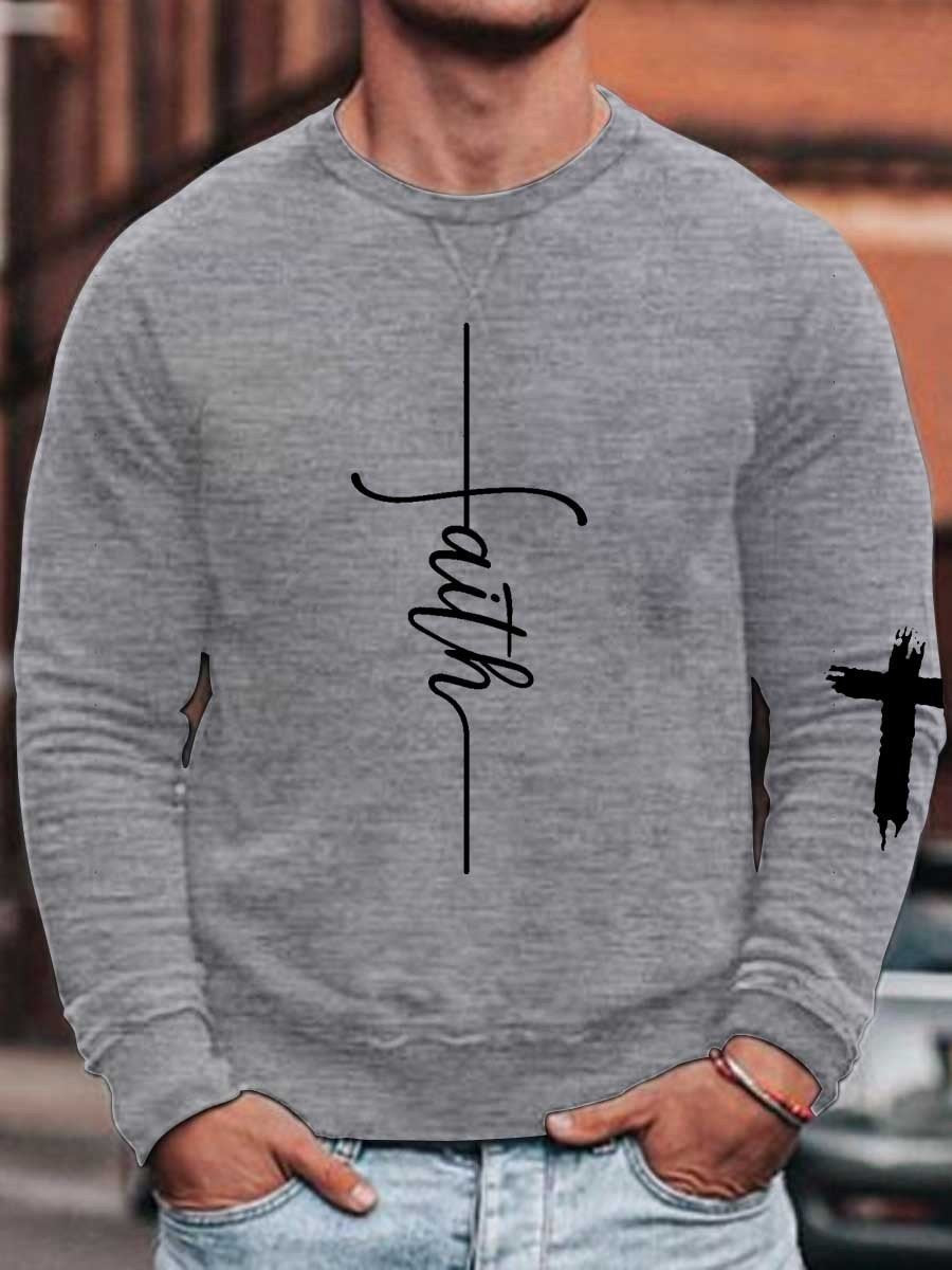 Men's Faith Sweatshirt - Outlets Forever