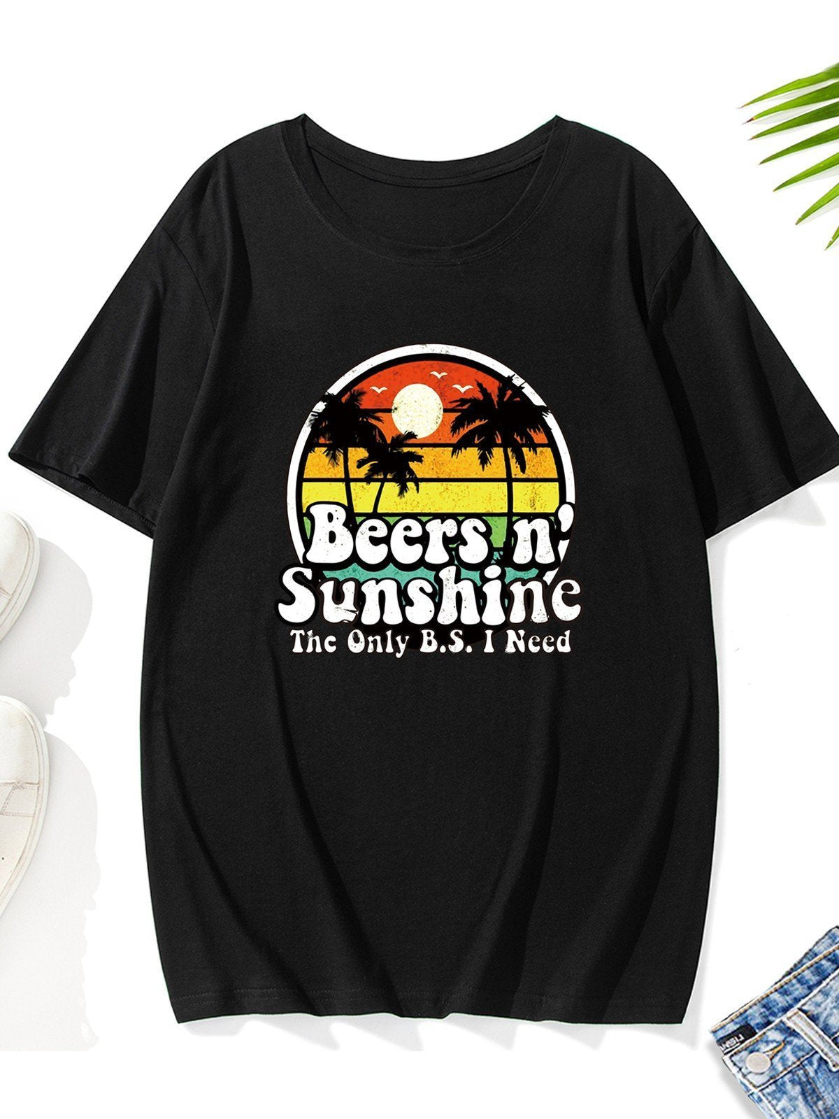 The Only BS I Need Is Beers And Sunshine Men's T-shirt - Outlets Forever