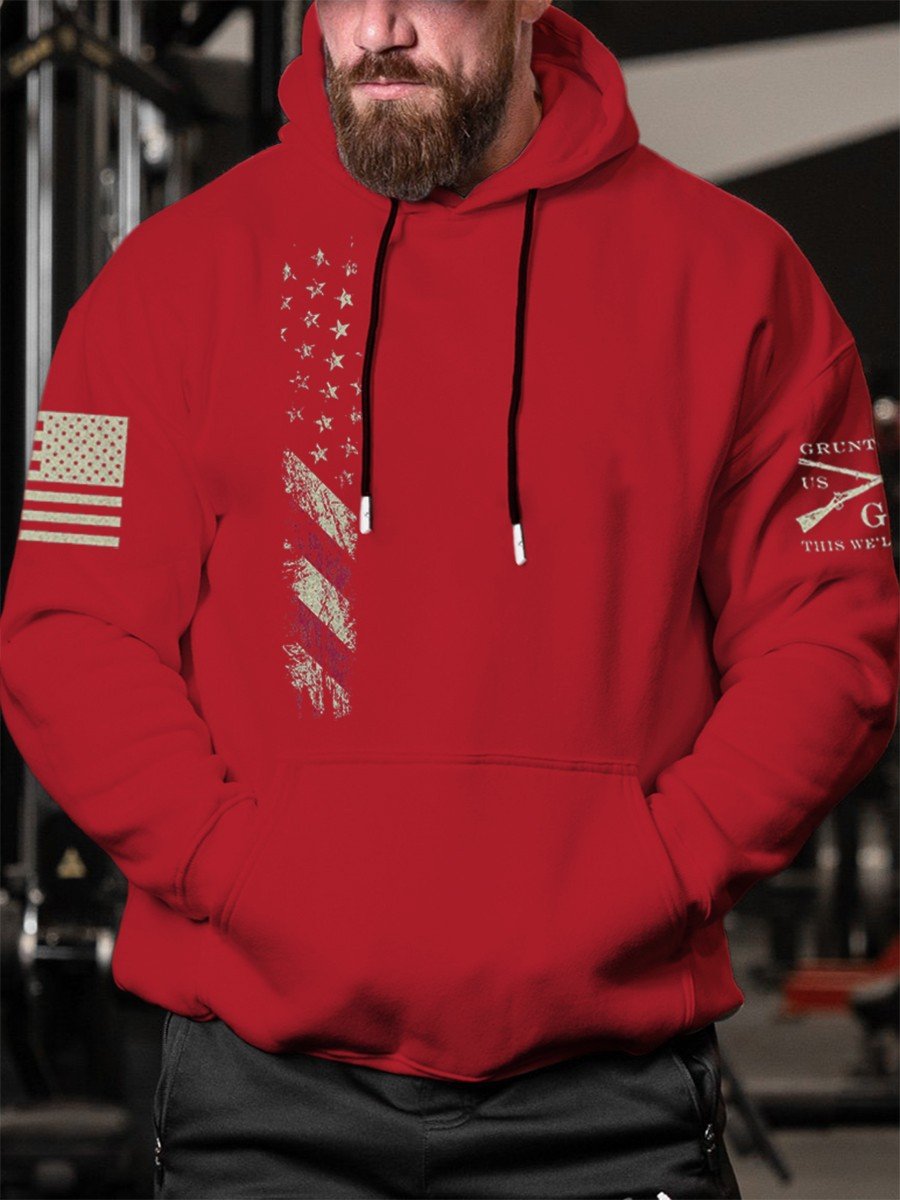 Men's American Flag Hoodie - Outlets Forever