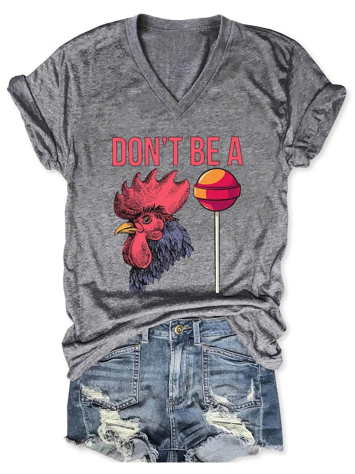 Women's Don't Be This V-Neck T-Shirt - Outlets Forever
