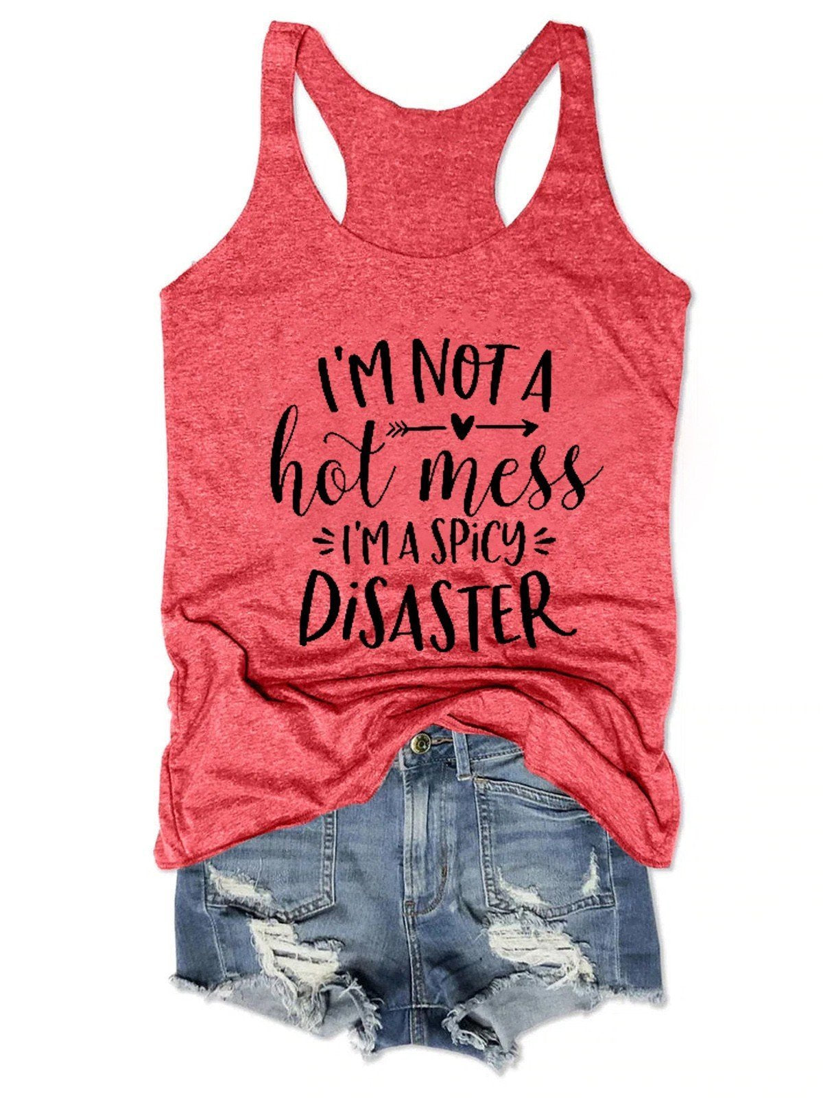 I'm Not A Hot Mess Women Tank Top - Outlets Forever