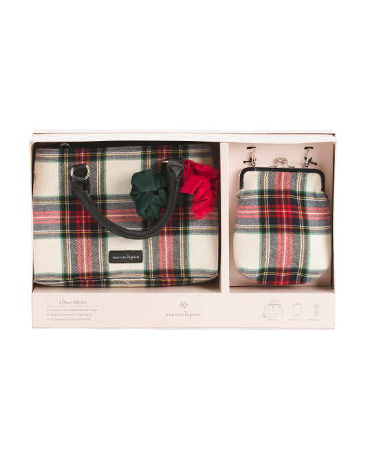 Mom And Me Satchel And Crossbody And Two Hair Accessories Boxed Set